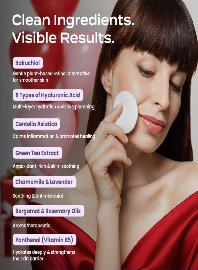 Body Restore Bakuchiol Toner Pads 60 Count – Gentle Retinol Alternative for Dark Spots & Wrinkles, Korean Skin Care Exfoliating Pads with Niacinamide, Hyaluronic Acid & Bakuchiol Serum, Anti-Aging - Image 5