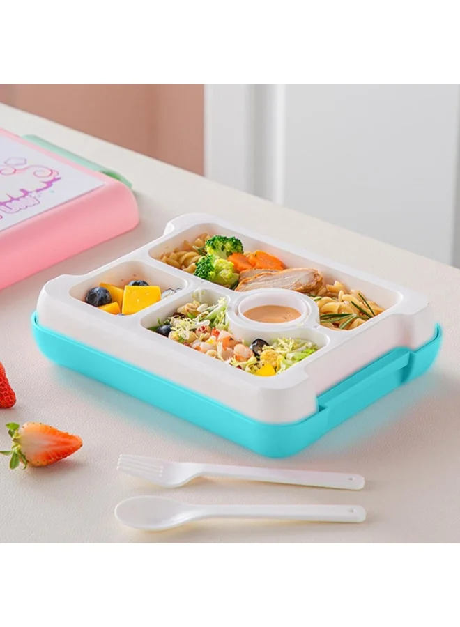 Mobcos Mobcos Dino Dino Green Lunch Box Mobcos Dino Dino Green Plastic Multi-Compartment Portable Kids Lunch Box with Secure Locking Lid for Fresh and Organized Meals  | Best Price UAE