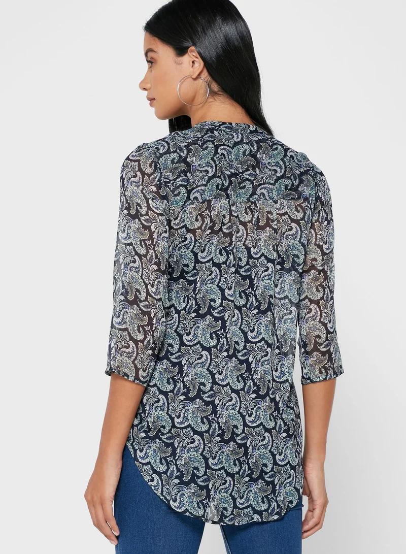 ONLY V-Neck Printed Top