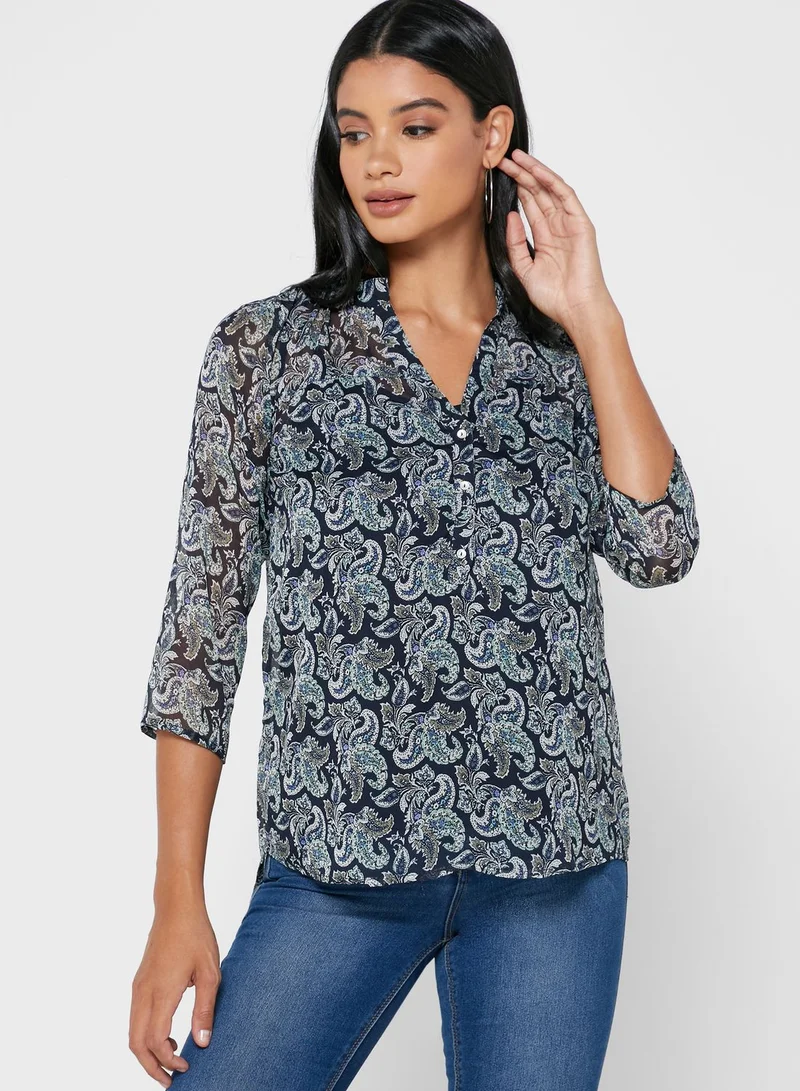 ONLY V-Neck Printed Top