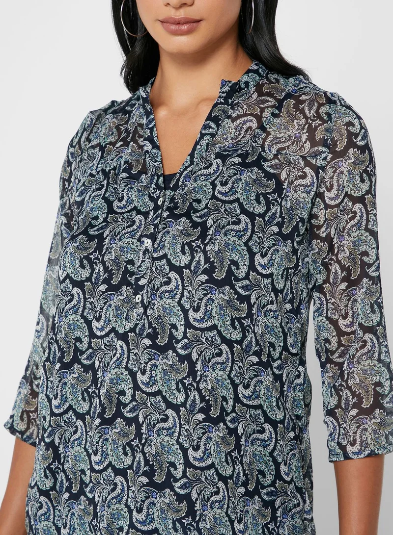ONLY V-Neck Printed Top