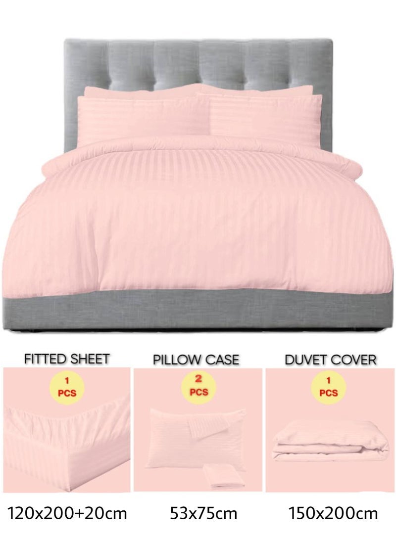 بلوبيري طقم غطاء لحاف 4 قطع بحجم واحد 1 غطاء لحاف 150x200 سم 1 شرشف مطاطي 120x20020 سم 2 غطاء وسادة 53x75 سم - Image 2