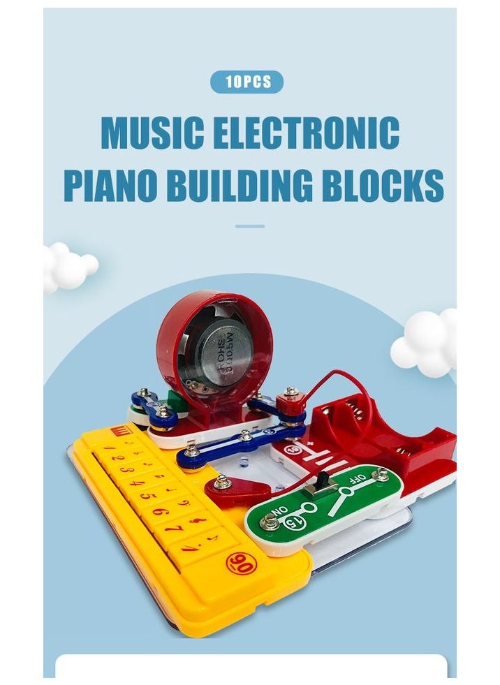 +4 STEAM- DIY Puzzle Electronic Organ rotating dynamics Experiment Kit