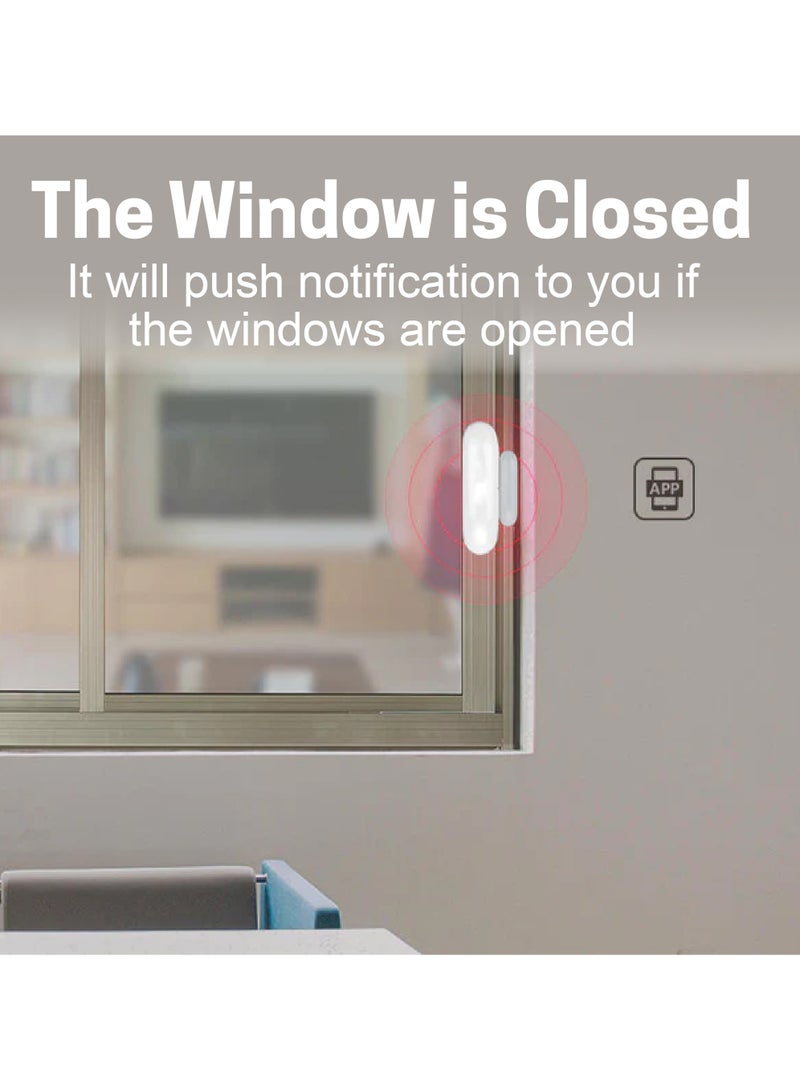 WiFi Wireless Door Window Sensor, APP Control With Free Notification, Compatible with Alexa, Google Home, No Hub Required. - Image 4