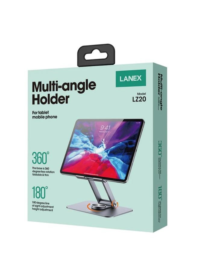 لانيكس حامل هاتف سطح المكتب Lanex Lz20 المصنوع من سبائك الألومنيوم  - Image 2
