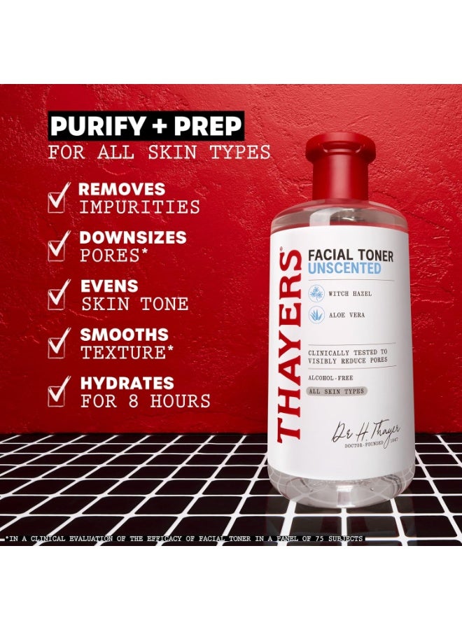 Thayers Alcohol-Free Unscented Face Toner – Gentle, Hydrating & pH Balancing Toner with Organic Witch Hazel & Aloe Vera, Soothes Skin, Reduces Pores, Cruelty-Free, 12 fl oz - Image 3