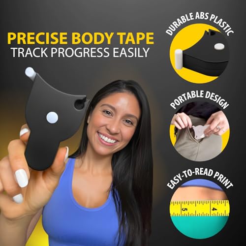 PERFECT MEASURING TAPE Perfect Body Tape Measure - 80 Inch Automatic Telescopic Tape Measure - Retractable Measuring Tape for Body: Waist, Hip, Bust, Arms, and More (Black - 80 inch) - Image 5