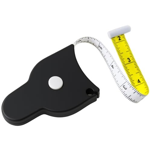 PERFECT MEASURING TAPE Perfect Body Tape Measure - 80 Inch Automatic Telescopic Tape Measure - Retractable Measuring Tape for Body: Waist, Hip, Bust, Arms, and More (Black - 80 inch) - Image 1