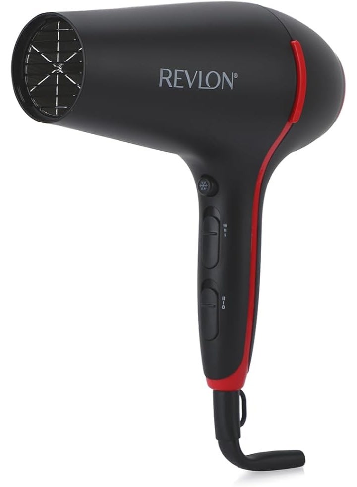 Revlon SmoothStay Hair Dryer 1875 W, Grill Triple-Coated In Ceramic Infused With Coconut Oil, 3 Heat, 2 Speed Settings - RVDR 5317 - Image 5