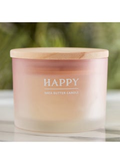 Home Box Nourish Happy Jar Candle with Wooden Lid 292 g  - Image 1