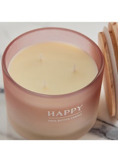Home Box Nourish Happy Jar Candle with Wooden Lid 292 g  - Image 2