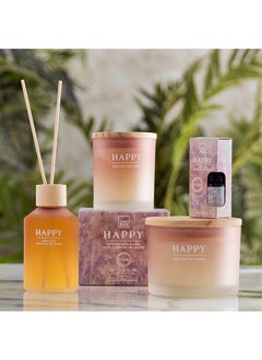 Home Box Nourish Happy Jar Candle with Wooden Lid 292 g  - Image 4