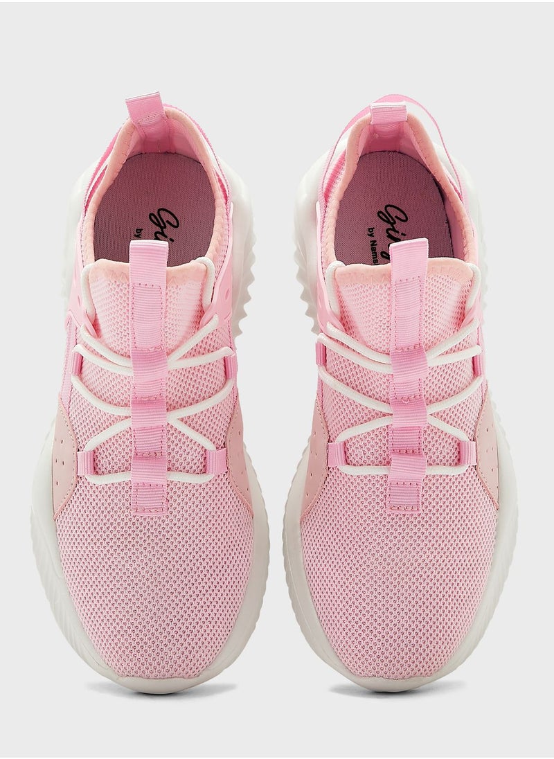 Ginger - Detail Knit Sneaker - Image 1