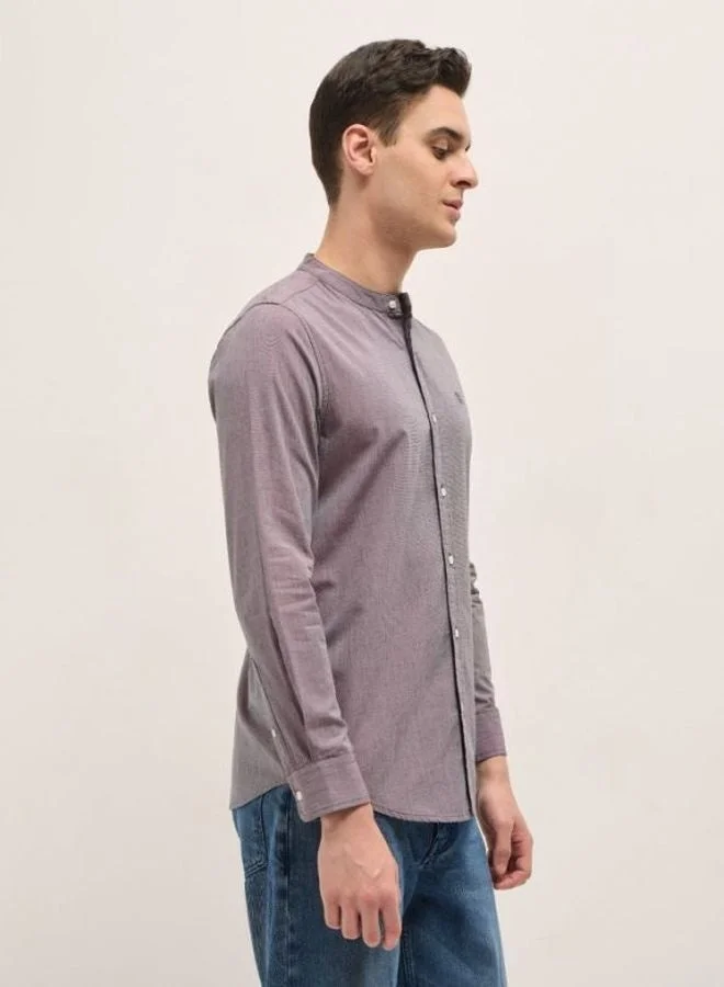 THE BEAR HOUSE Men's Shirt for Casual and Formal Wear | Classic Band Collar Style for Office, Daily Use, Travel, Events & All-Season Outfits | Versatile & Stylish Wardrobe Essential for Every Occasion