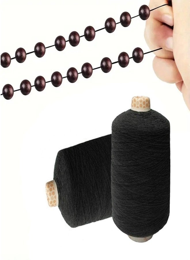 Aakriti 1mm Black Bobbin Elastic Thread (500g Roll) - Ultrafine Polyester Elastic for Sewing, Skirts, Thread Elastic, Wrinkled Elastic, and Bottom Edge Finishing [Material Type: Polyester] - Image 3