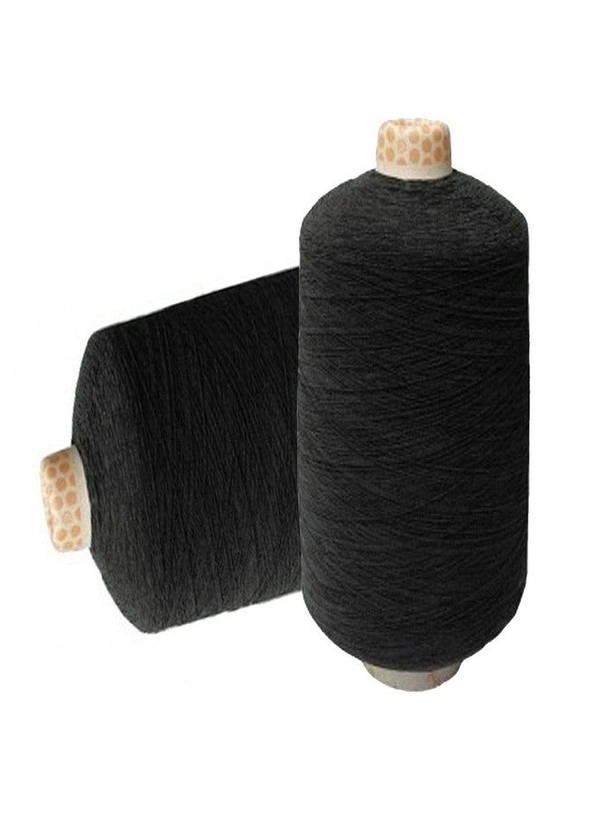 Aakriti 1mm Black Bobbin Elastic Thread (500g Roll) - Ultrafine Polyester Elastic for Sewing, Skirts, Thread Elastic, Wrinkled Elastic, and Bottom Edge Finishing [Material Type: Polyester] - Image 1