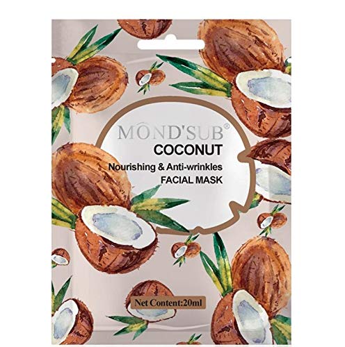 Mond'sub Mondsub Coconut Nourishing & Anti-wrinkles Face Mask Sheet - Pack of 12 x 20ml - Image 4