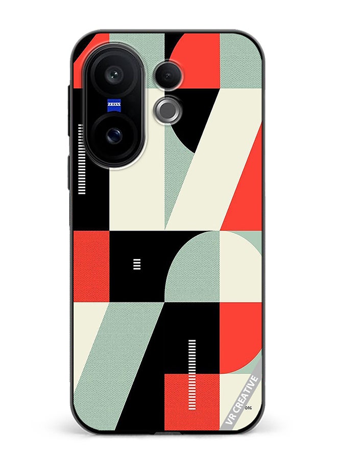 Protective Case Cover For Vivo X200 FE Abstract Illustration Design Multicolour