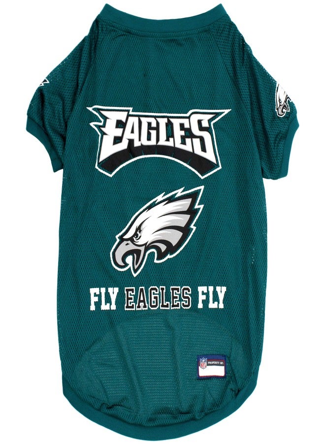 Pets First NFL Philadelphia EAGELS Raglan Jersey Fly Eagles Fly - Medium. Cutest Football Jersey for Dogs & Cats - Image 4