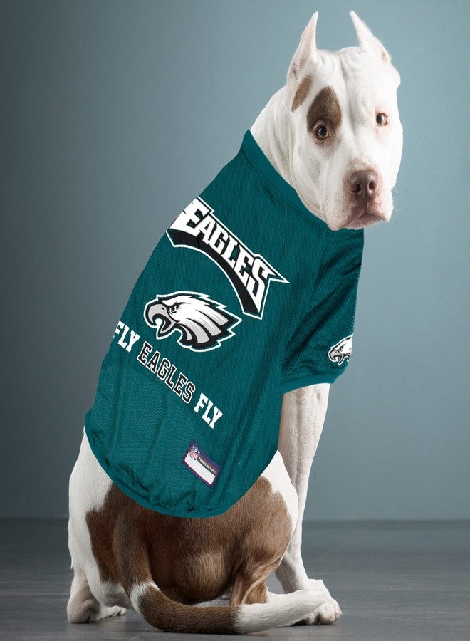 Pets First NFL Philadelphia EAGELS Raglan Jersey Fly Eagles Fly - Medium. Cutest Football Jersey for Dogs & Cats - Image 2