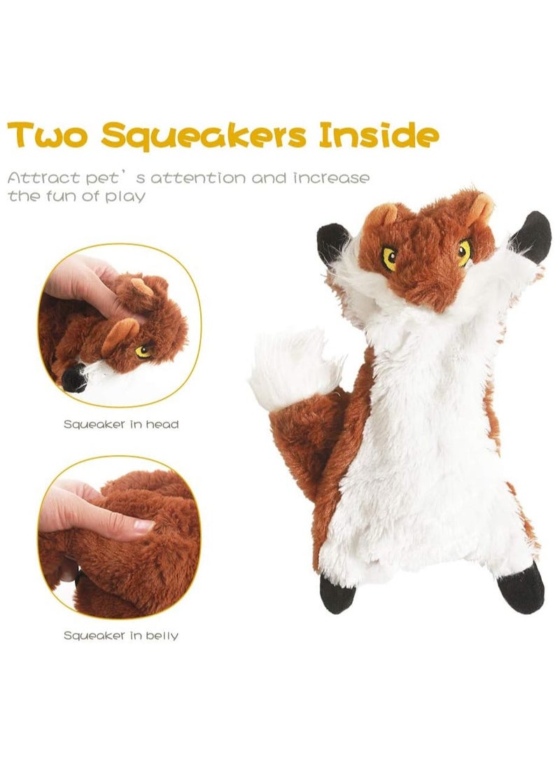 عام لعبة كلب صاررة، مجموعة ألعاب مضغ محشوة خالية من الحشو - مناسبة للكلاب الصغيرة والمتوسطة والكبيرة - لعبة مضغ متينة - مثالية للجراء خلال فترة التسنين - تعزز المضغ واللعب التفاعلي - هدية عيد ميلاد مثالية - Image 4