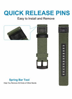 Excefore 20mm Nylon Strap Compatible for Samsung Galaxy Watch 4 40mm 44mm/ for Galaxy Watch 4 for Classic 42mm 46mm  - Image 4