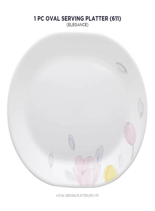 SKOODLE Corelle Livingware Plus Elegance 31 cm Oval Serving Platter Pack of 1 - Image 4