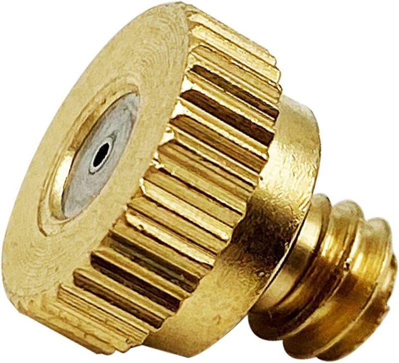 RuoFeng Mister Nozzles Brass For Outdoor Cooling System Low-Pressure Atomizer 22 pcs Orifice 0.016" (0.4 mm) 10-24 UNC - Image 2
