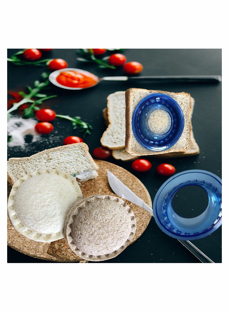 Excefore Sandwich Cutter and Sealer, Bread Sandwich Decruster Pancake Maker DIY Cookie Cutter, Sandwich Decruster Press Mold - Image 2