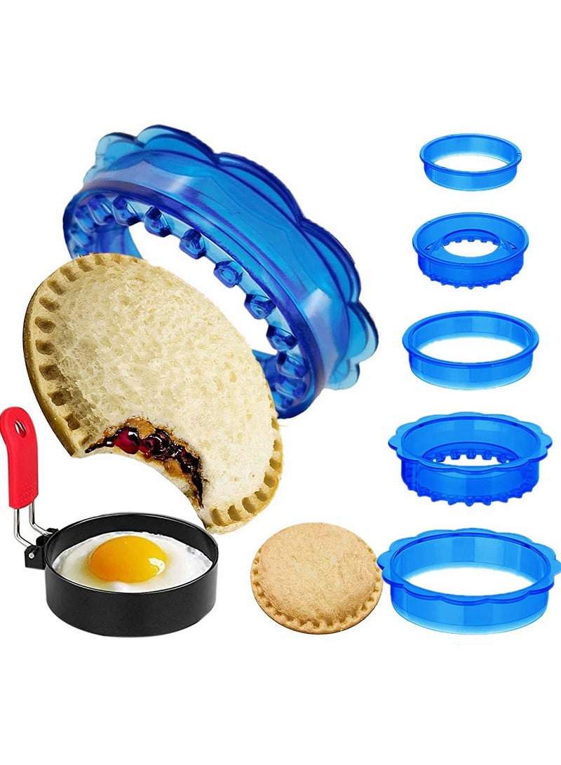 Excefore Sandwich Cutter and Sealer, Bread Sandwich Decruster Pancake Maker DIY Cookie Cutter, Sandwich Decruster Press Mold - Image 1