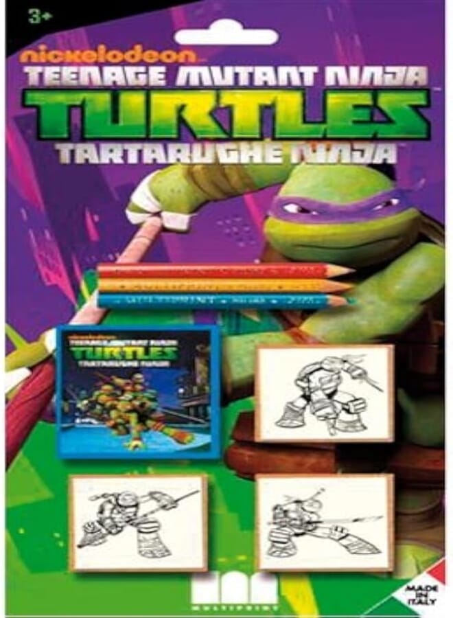 Multiprint Ninja Turtles Stamp Set - 3 Stamps, Ages 3+