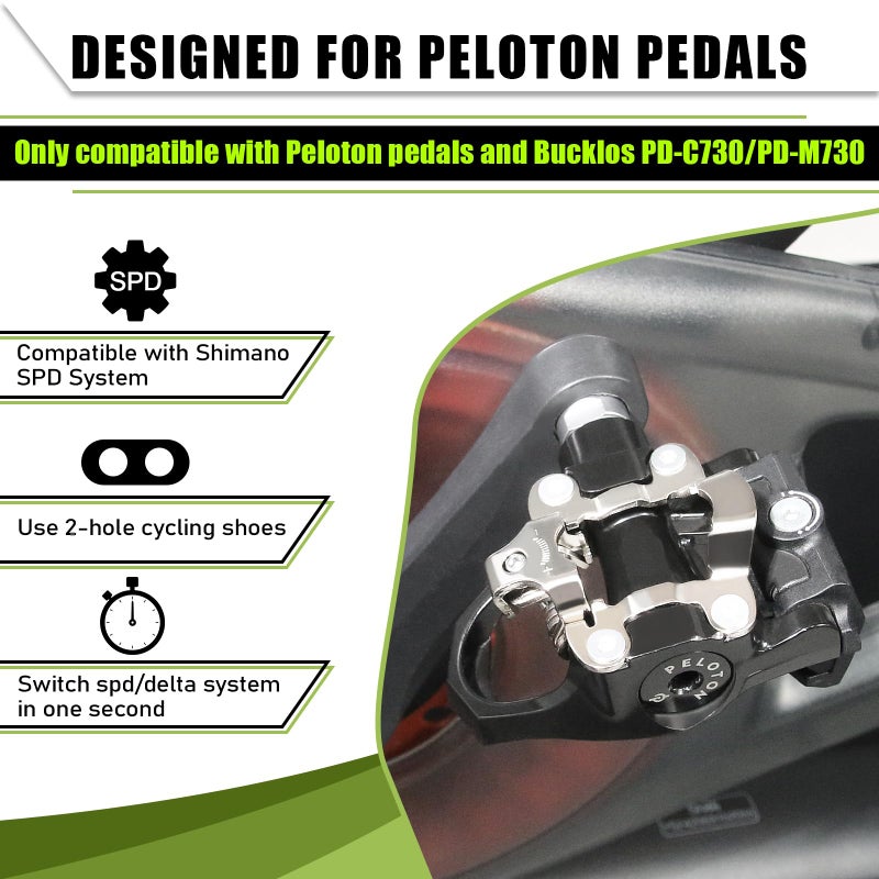 BUCKLOS SPD Adapters for Peloton Bike & Bike+ - Pedal,Convert Delta Pedals to SPD Clip for Shimano SPD Shoes,Indoor Exercise Bike Accessories for Friends, Family, Spin Class - Image 2