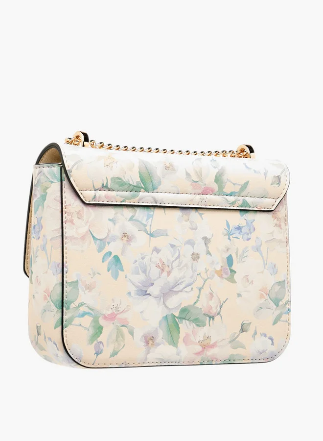 بابريكا Women's Floral Print Crossbody Bag with Chain Strap