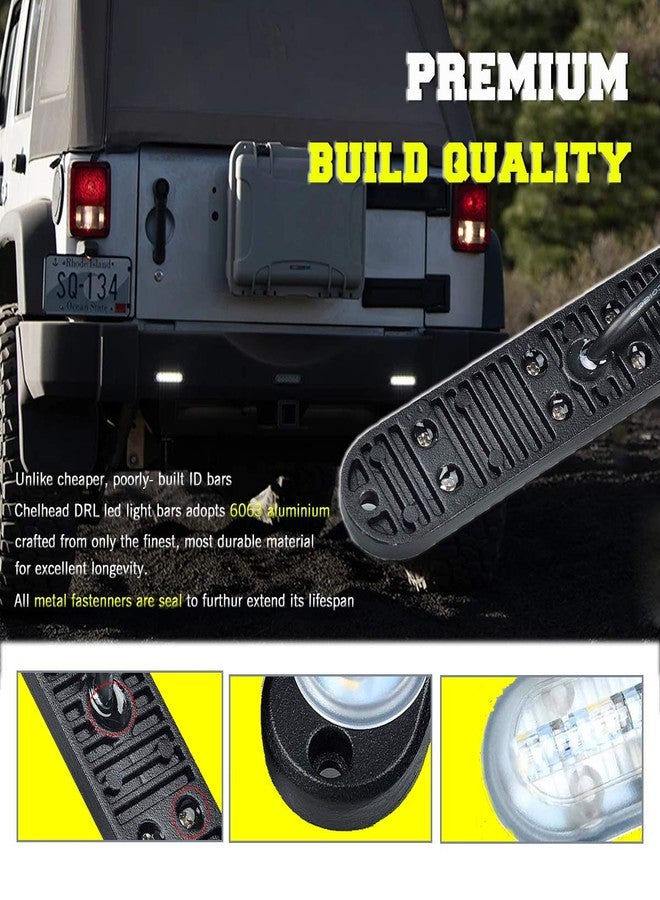 Chelhead Surface Mount Led Lights, Aluminium Base Led Backup Lights 6500K White Led Fog Lights or Side Marker Indicator Lights Under Hood Compatible with Trucks RTV Tralier Scooter Kawasaki 4wheeler - Image 3