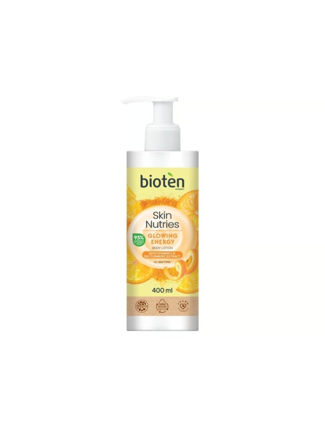 bioten Skin Nutries Glowing Energy Body Lotion 400ml - Image 1