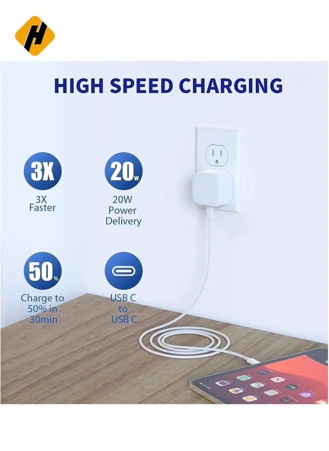HuHa Apple 20W Usb-C Power Adapter Iphone 13 SERIES - Ipad Pro White  - Image 2
