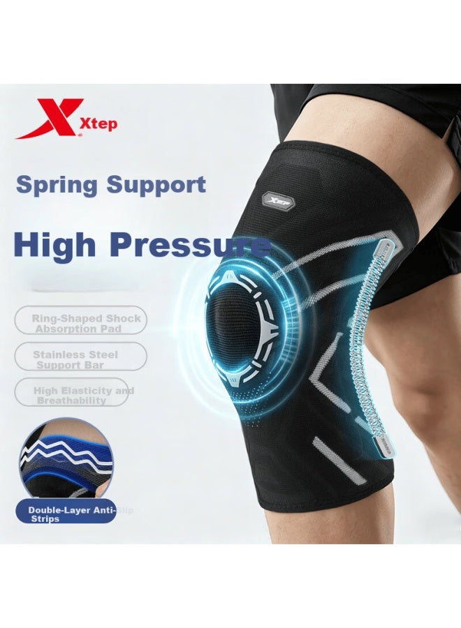 Xtep Knee Brace Sports Professional Protection Meniscus Injury Arthritis Effusion Patellar Ligament Mountaineering Basketball Badminton Running - Image 1