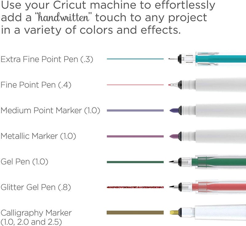 Cricut Variety Pen & Marker Set, Black (5 ct) - Image 2