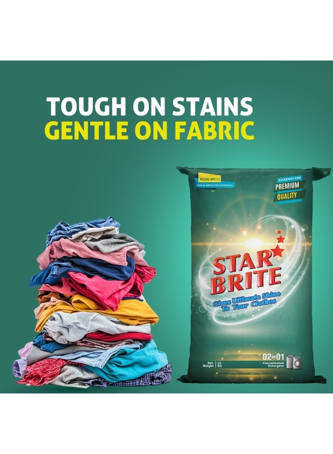 Star Brite Detergent Powder 25kg | For White & Colored Clothes | Deep Clean Formula | Stain Removal - Image 2