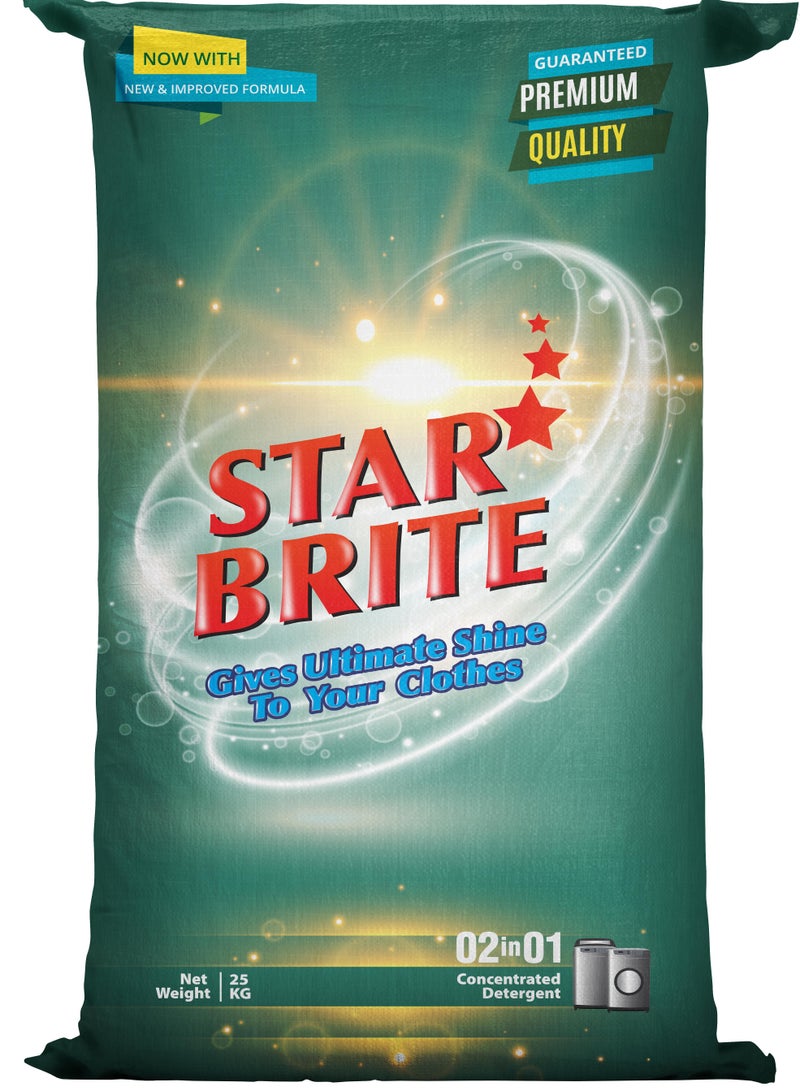 Star Brite Detergent Powder 25kg | For White & Colored Clothes | Deep Clean Formula | Stain Removal - Image 1