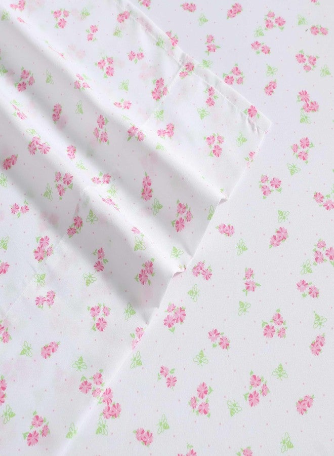 LAURA ASHLEY My Home Theory Laura Ashley - Kids Sheet Set, Ultra-Soft & Breathable Toddler Bedding with Matching Pillowcases, Wrinkle-Resistant, Ideal Girl Room Essentials (Busy Bee Pink, Full) - Image 4
