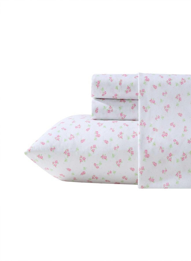 LAURA ASHLEY My Home Theory Laura Ashley - Kids Sheet Set, Ultra-Soft & Breathable Toddler Bedding with Matching Pillowcases, Wrinkle-Resistant, Ideal Girl Room Essentials (Busy Bee Pink, Full) - Image 1