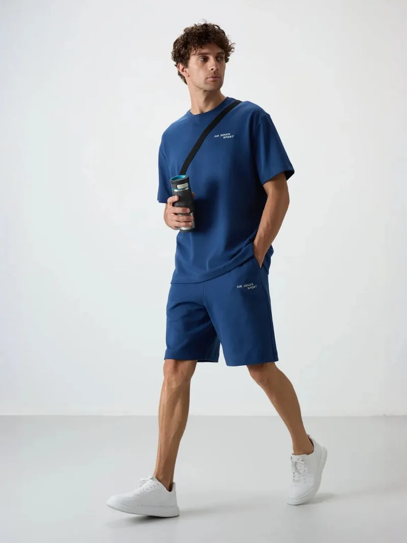 تومي لايف TOMMY Oversized Short-Sleeve T-Shirt And Shorts Set