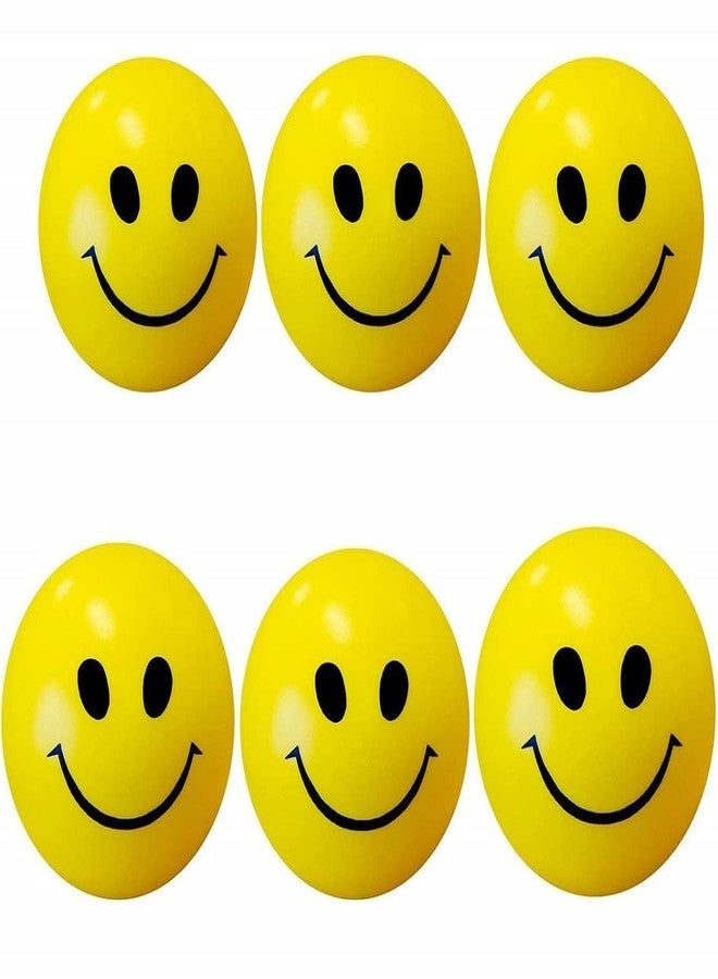 Trade Globe Smiley Soft Balls Cute Funny Yellow Emoji Happy Smiley Face Squeeze Sponge Balls Perfect for Relieving Stress, Smiley Ball - Pack of 4 - Image 4
