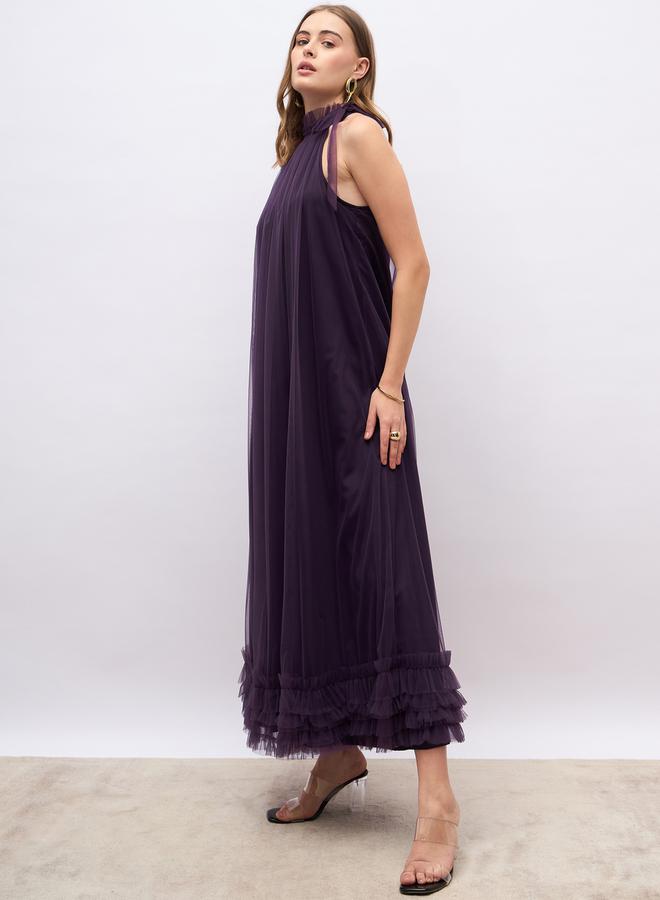 Styli Halter Chiffon Dress  - Image 3