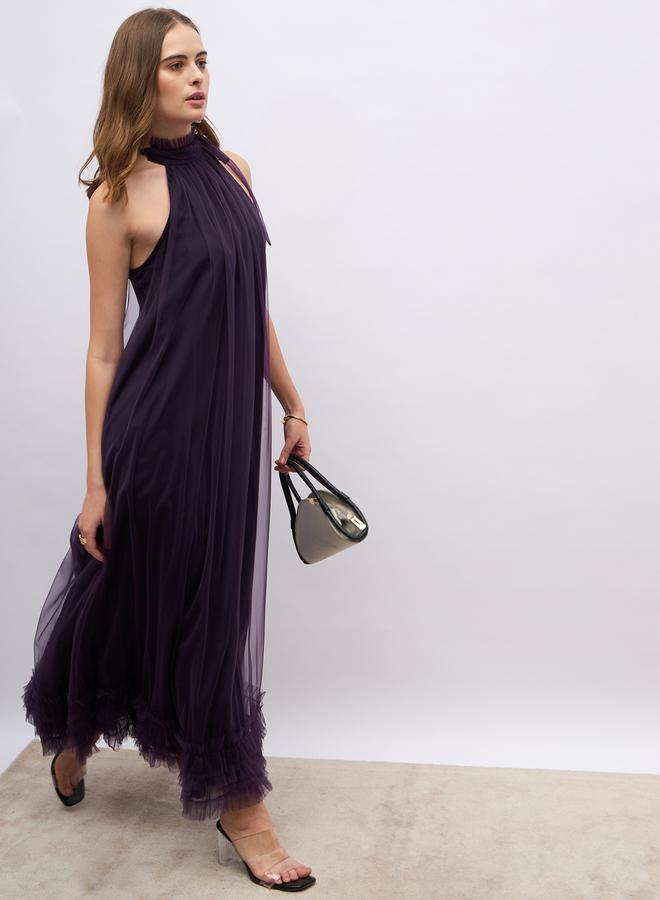 Styli Halter Chiffon Dress  - Image 1