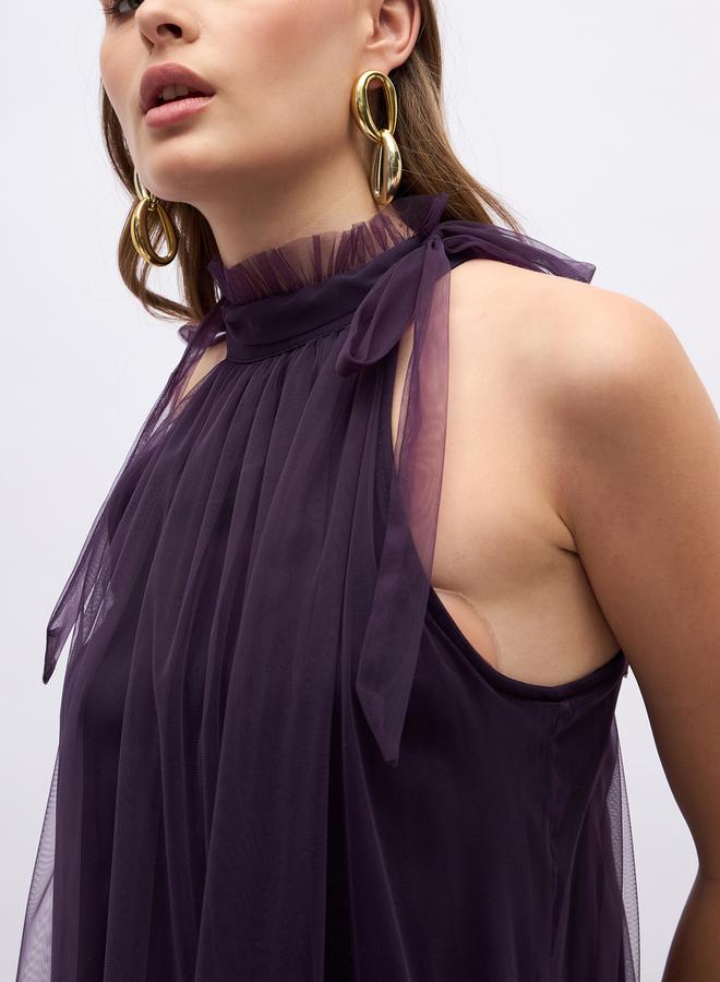 Styli Halter Chiffon Dress  - Image 4