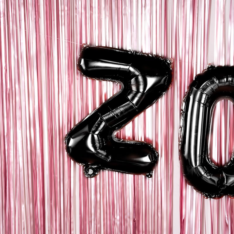 Restaurantware بالون حروف بالونيفاي 16 بوصة، بالون حفلة حرف - حرف ز، بالون ميتاليك أسود، ذاتي الإغلاق، حلقة تعليق، زينة لعيد الميلاد، الزفاف، أو التخرج - Image 3