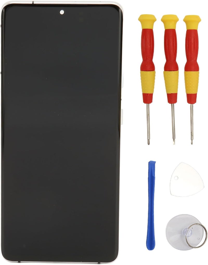 S21 Ultra Screen Replacement, Smartphone Display Screen Assembly S21 Screen Replacement S 21 Ultra LCD Screen Replacement with Screwdrivers Pick Pry Bar Suction Cup for S21 Ultra - Image 1