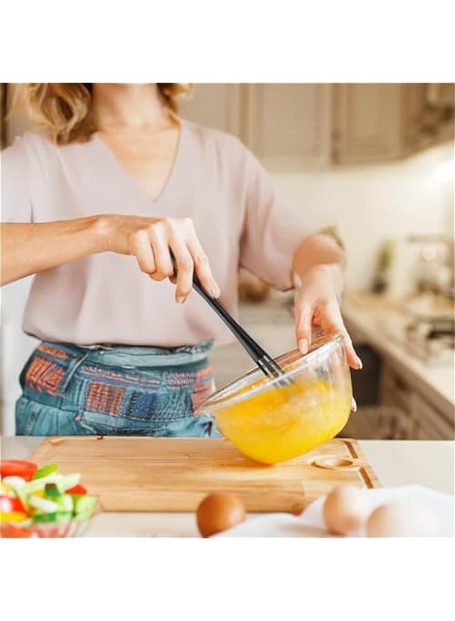 بيوينتي متعددة الوظائف صغيرة الجلد ، 6 قطع صغيرة 2 في 1 أدوات الجلد ملعقة سكر صغيرة خلط بالون الجلد Wisking أداة مجموعة لخلط مكونات ضرب خلط الصلصات - Image 5